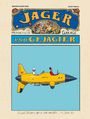 "Jäger und Gejagter. Es gab Strafen, die er sehr mochte... (s. Seite 36)." Illustration eines gelben Flugzeugs.