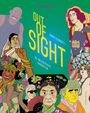 „Out of Sight: 60 unglaubliche Biografien“. Buntes Cover mit verschiedenen illustrierten Persönlichkeiten.