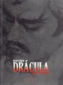 Text: „Bram Stoker, Drácula, Fernando Fernández“. Illustration eines düsteren Gesichtes mit Bart.