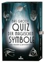 "Das große Quiz der magischen Symbole", "100 Fragen & Antworten". Symbole: Mondphasen, Skarabäus, Hamsa, Auge, Knoten.