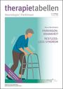 Text: "therapietabellen, Neurologie | Parkinson, Heinz Reichmann, PARKINSON-KRANKHEIT, RESTLESS-LEGS-SYNDROM." Illustration: Person mit Rollator.