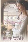 "Ruined & Redeemed: The Earl's Fallen Wife" von Bree Wolf. Eine Frau in einem eleganten Kleid steht vor einem Bogenfenster.