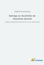 Adalbert Bezzenberger: Beiträge zur Geschichte der litauischen Sprache, Buch