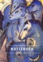 Notizbuch A5: Notizbuch klein A5 Blanko - Notizheft 44 Seiten 90g/m² - Softcover Franz Marc "Der Turm der blauen Pferde" - FSC Papier, Buch