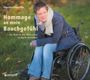 Texte: "Martha Maschke, Hommage an mein Bauchgefühl, ... die Würde des Menschen ist doch antastbar." Frau im Rollstuhl draußen.