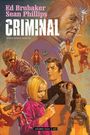 Titel: Criminal. Deluxe Edition Band III. Figuren in Actionposen; ein Mann raucht, Frau mit Pistole, junge Figur mit Drache.