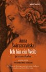 „Anna Świrszczyńska, Ich bin ein Weib, Jestem baba.“ Buchcover. Skizze einer Frau in Seitenansicht.