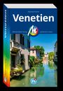 „Venetien“ von Eberhard Fohrer, Michael Müller Verlag. Ein farbenfrohes Logo. Kanal mit Häusern und Blumen.