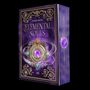 „Yvonne Mitzel, Elemental Souls, Air“ in goldener Schrift auf lila Hintergrund mit leuchtendem Amulett und Edelsteinen.