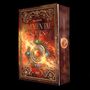 Buchtitel: "Elemental Souls" von Ava Cooper, "Fire". Verziertes, feuergeschmücktes Design mit Edelsteinen.