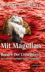 "Reimer Boy Eilers, Mit Magellan, Band 5: Der Unheilstern, Im Lazarus Archipel, auch Philippinen; Illustration: Segelschiff vor rotem Meer."