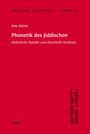Ane Kleine: Jidische Schtudies 15: Phonetik des Jiddischen, Buch