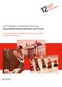 "Sprachliche Konstruktionen von Krisen" von Martin Wengeler und Alexander Ziem. Abbildung: Mikrofone, Gebäude, Schachfiguren.