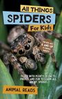 "All Things Spiders For Kids. For kids ages 6 and up & curious parents! Nahaufnahme einer detaillierten Spinne."
