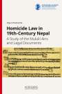 Rajan Khatiwoda: Homicide Law in 19th-Century Nepal, Buch