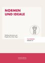 „NORMEN UND IDEALE“, Autoren: Wolfram Buchwitz, Brigitte Burrichter, Das Mittelalter Beihefte 24. Logo mit Figur in Kreis.