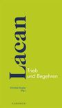 "Lacan" in großer Schrift vertikal, "Trieb und Begehren" darunter, hellgrüner Hintergrund.
