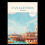 „CANALETTOS Venedig“ und „Kalender 2027 zum Hineinschreiben“. Illustration zeigt Venedig mit vielen Gondeln und Menschen.
