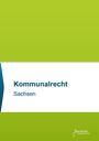 „Kommunalrecht Sachsen“ steht auf einem Buchcover. Grüner und weißer Hintergrund mit einem kleinen Logo unten rechts.