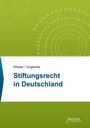 "Wieser • Unglaube, Stiftungsrecht in Deutschland" vor grünem Hintergrund mit kreisförmigen Mustern. Unten Logo.