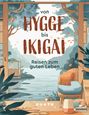„von HYGGE bis IKIGAI: Reisen zum guten Leben“. Illustration: Ein harmonischer Raum mit Blick auf Natur und Wasser.