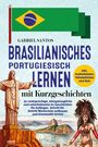 Der Text nennt: "Brasilianisches Portugiesisch lernen". Sie zeigt die Christusstatue und eine tanzende Frau vor der Skyline von Rio.