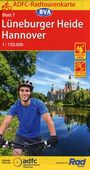 : ADFC-Radtourenkarte 7 Lüneburger Heide /Hannover 1:150.000, reiß- und wetterfest, E-Bike geeignet, GPS-Tracks Download, KRT