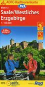 : ADFC-Radtourenkarte 13 Saale /Westliches Erzgebirge 1:150.000, reiß- und wetterfest, E-Bike geeignet, GPS-Tracks Download, KRT