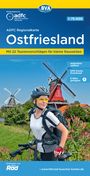 : ADFC-Regionalkarte Ostfriesland, 1:75.000, mit Tagestourenvorschlägen, reiß- und wetterfest, E-Bike-geeignet, GPS-Tracks-Download, KRT