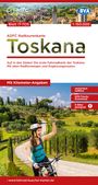 : ADFC-Radtourenkarte IT-TOS Toskana 1:150.000, reiß- und wetterfest, E-Bike geeignet, GPS-Tracks Download, mit Bett+Bike Symbolen, mit Kilometer-Angaben, KRT