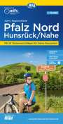 : ADFC-Regionalkarte Pfalz Nord/ Hunsrück/ Nahe, 1:75.000, mit Tagestourenvorschlägen, reiß- und wetterfest, E-Bike-geeignet, GPS-Tracks Download, KRT
