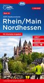 : ADFC-Radtourenkarte 16 Rhein/Main Nordhessen 1:150.000, reiß- und wetterfest, E-Bike geeignet, GPS-Tracks Download, mit Kilometer-Angaben, KRT