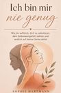 „Ich bin mir nie genug.“ Darunter zwei Profilzeichnungen von Frauen, eine in Schwarz-Weiß, die andere in Farbe.