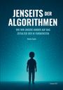 „Jenseits der Algorithmen“ von Martin Sachs. Silhouette eines Kindes vor digitalem blauen Hintergrund.