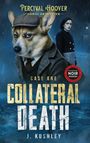 "Percival Hoover: Corgi Detective", "Collateral Death", "Case One", "Psychological Noir Mystery". Ein Corgi im Detektiv-Outfit.