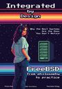 Text: "Integrated by Design", "Why the Best Systems Are the Ones You Don't Notice", "FreeBSD from philosophy to practice".  
Illustration einer Person mit Kopfhörern und einem Server im Hintergrund.