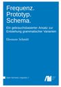 Eleonore Schmitt: Frequenz. Prototyp. Schema., Buch