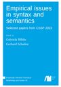 : Empirical issues in syntax and semantics, Buch