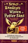 Illustration: "Neues Unnützes Wissen für Potter Fans", eine Eule über einem Fernseher. "SPIEGEL Bestseller-Autor".