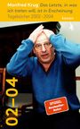 „Manfred Krug, Das Letzte, in was ich treten will, ist in Erscheinung. Tagebücher 2002-2004.“ Ein Mann hält den Kopf.