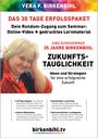 „Vera F. Birkenbihl, Das 30 Tage Erfolgspaket, Jubiläumsseminar 35 Jahre Birkenbihl, Zukunftstauglichkeit, birkenbihl.tv“; Bild einer Frau.
