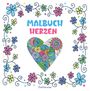 Mandala Malbuch für Erwachsene und Kinder ab 10 Jahren mit Blumen und Herzen, Buch
