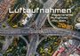 Text: "Luftaufnahmen. Faszinierende Aufnahmen von oben. 2027." Vogelperspektive einer komplexen Autobahnkreuzung in der Stadt.