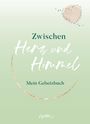 „Zwischen Herz und Himmel. Mein Gebetsbuch.“ Grüner Hintergrund, stilisierter Himmel und Vögel.