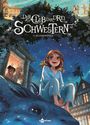 Titel: Der Club der Drei Schwestern: 9. Maskenspiele. Drei Mädchen; eins auf einem blauen Drachen.