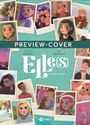 "PREVIEW-COVER. Aveline Stokart. Kid Toussaint. Elle(s). 4. Titel folgt. toonfish-Logo. Illustrationen von Jugendlichen in Polaroids."