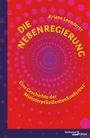 „Die Nebenregierung“, „Eine Geschichte der Ministerpräsidentenkonferenz“. Rote Spirale mit rosa Punkten.