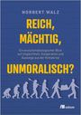 Text: "NORBERT WALZ REICH, MÄCHTIG, UNMORALISCH?" 
Illustration: Evolution von Primaten zu Menschen, der eine Last trägt.
