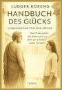 LUDGER KORENG: HANDBUCH DES GLÜCKS. Zwei Personen stehen sich gegenüber in antikem Setting.