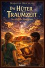 "Die Hüter der Traumzeit" von Dorothe Reichling. Zwei Kinder betrachten einen leuchtenden Pfad unter einem sternenreichen Himmel.